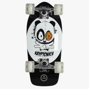 Kryptonics 19" Stubby Cruiser W/ Carry Handle Complete Skateboard (Panda Vibes)