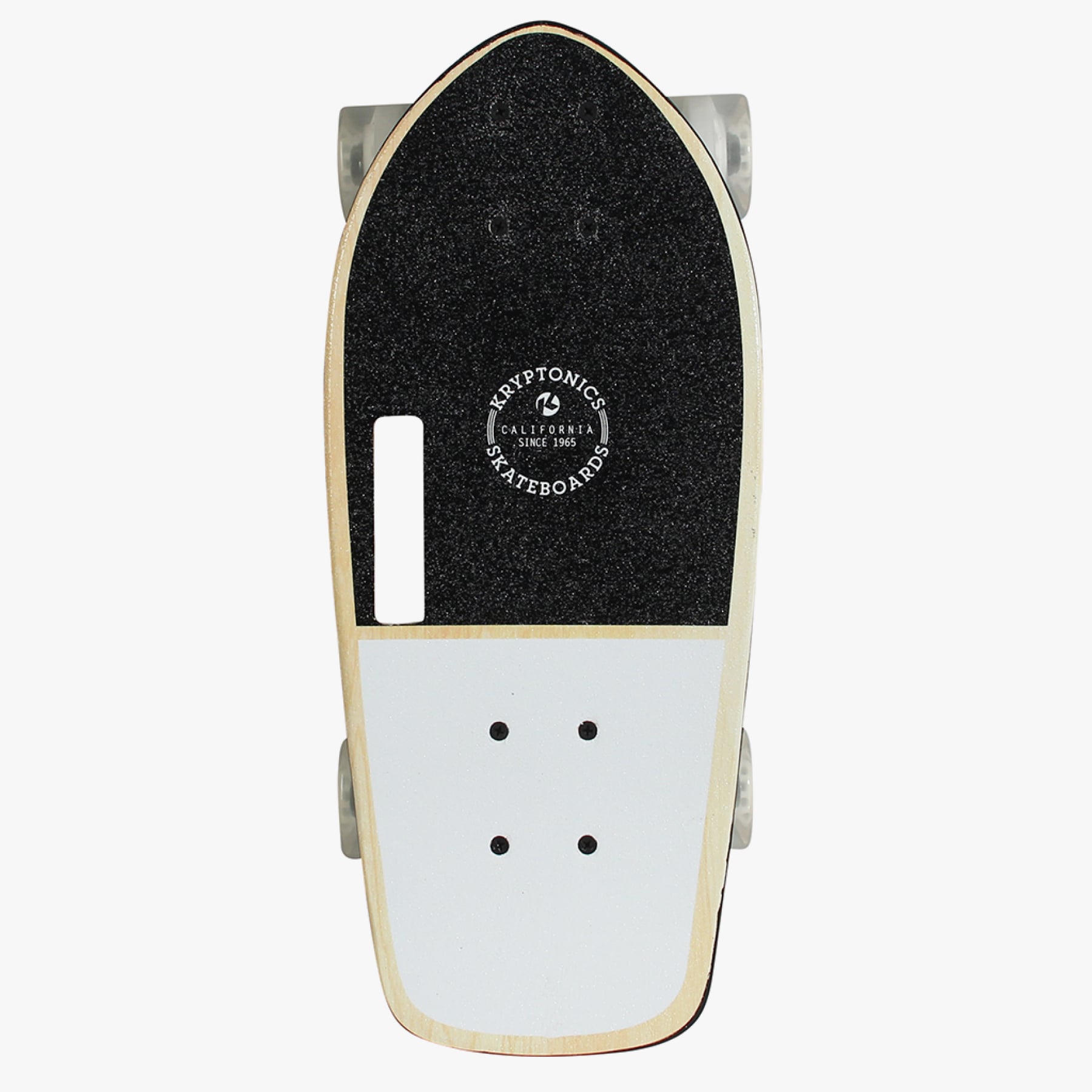Kryptonics 19" Stubby Cruiser W/ Carry Handle Complete Skateboard (Panda Vibes)