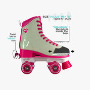 Circle Society Youth Quad Skate / Adjustable (Barbara)