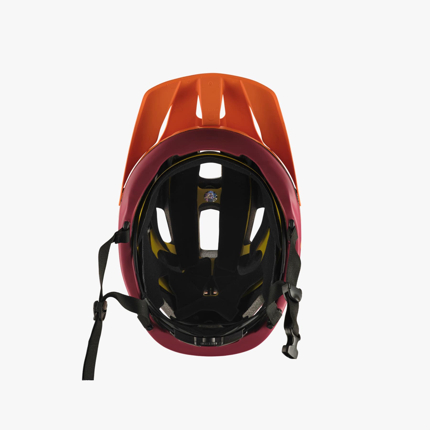 661 Crest Helmet in Orange & Burgundy