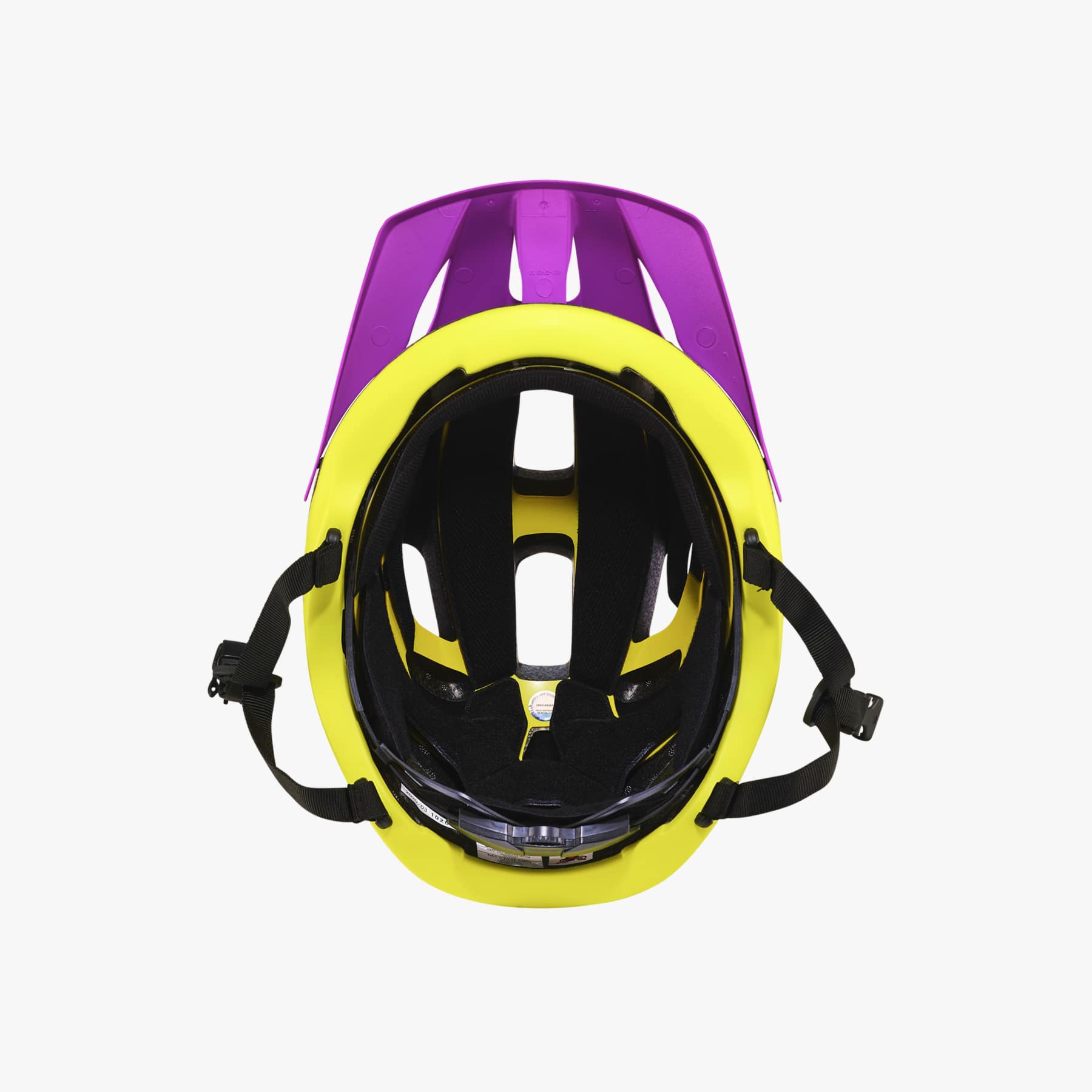 661 Crest Helmet in Purple & Yellow